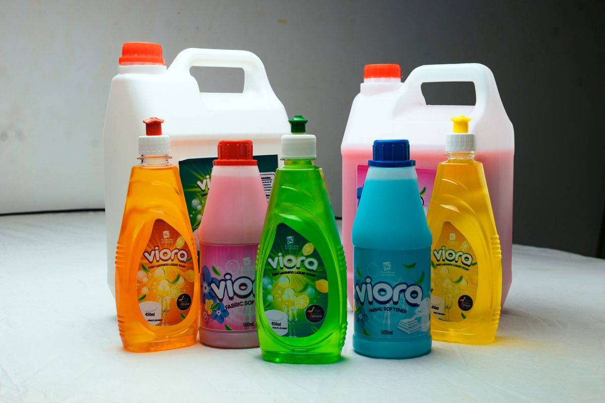 Viora dishwashing liquid soap range